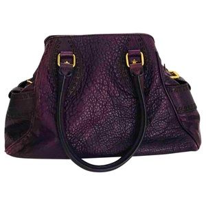 Fendi Zucca De Jour~~Purple Leather Bag